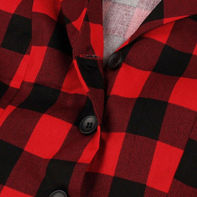 Vintage Check Πουκάμισο Φόρεμα