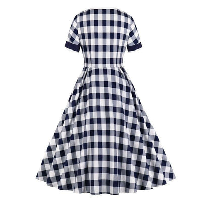 Βαμβακερό Φόρεμα Vintage Check