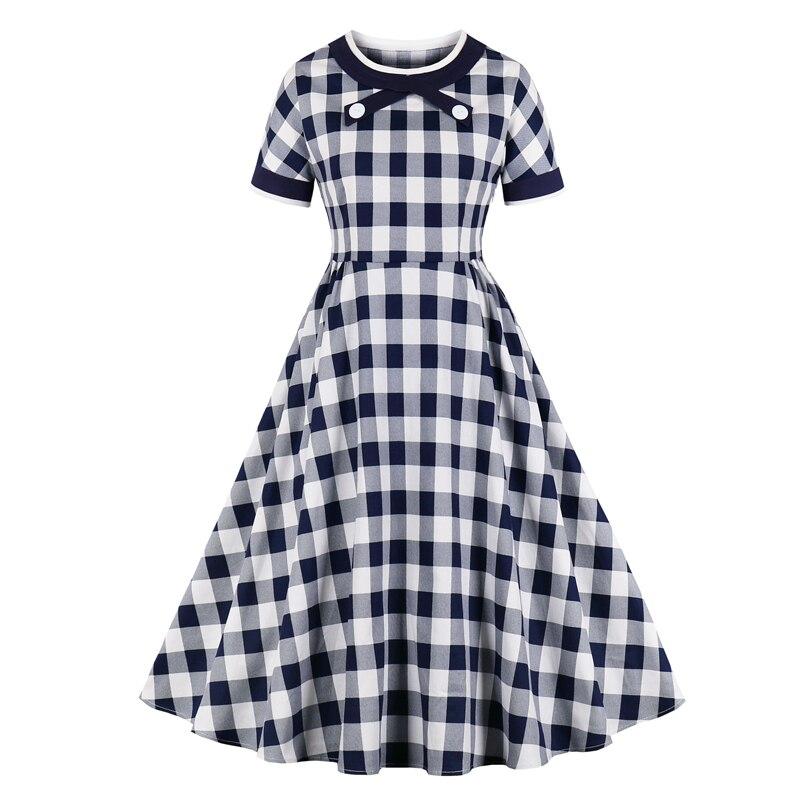 Βαμβακερό Φόρεμα Vintage Check