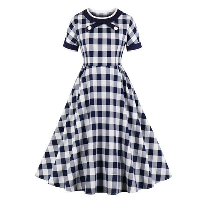 Βαμβακερό Φόρεμα Vintage Check