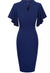 Vintage Pencil Chic Navy Φόρεμα