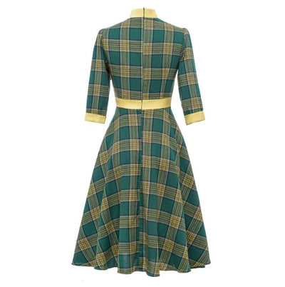Φόρεμα Vintage Green Elegance