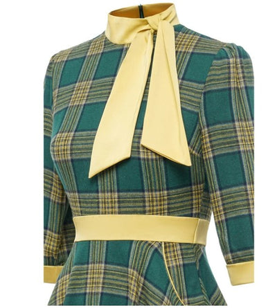 Φόρεμα Vintage Green Elegance