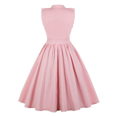 Ροζ Φόρεμα Vintage Froufrou Plus Size