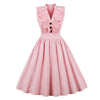 Ροζ Φόρεμα Vintage Froufrou Plus Size