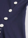 Vintage Plus Size 50s Φόρεμα Μπλε