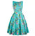 Φόρεμα Vintage Plus Size Bird Blue