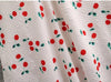 Vintage Plus Size Cherry Φόρεμα Λευκό