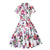 Φόρεμα Vintage Plus Size White Flower