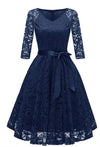 Φόρεμα Blue Lace Plus Size Vintage
