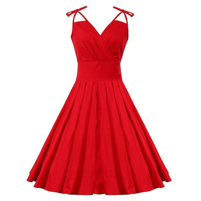Κόκκινο Φόρεμα Glamour 50s