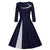 Φόρεμα Vintage Plus Size Winter Blue