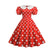 Vintage Φόρεμα Plus Size Με Φουσκωτά Μανίκια