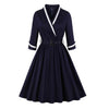 Μπλε Φόρεμα Plus Size 50s