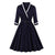 Μπλε Φόρεμα Plus Size 50s