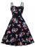 Φόρεμα Vintage Plus Size Black Nature