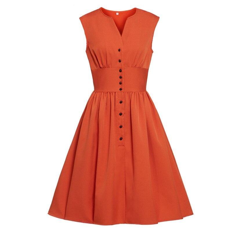 Vintage Φόρεμα Plus Size Pastel Rust