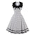 Ρετρό Φόρεμα Vintage Plus Size Λευκό