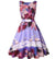 Φόρεμα Vintage Plus Size Pink Birds
