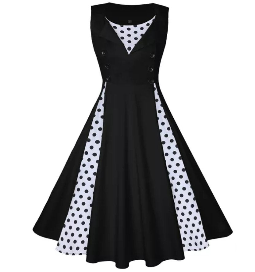 Μαύρο Βραδινό Φόρεμα Vintage Plus Size