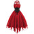 Vintage Plus Size Steampunk Red Φόρεμα