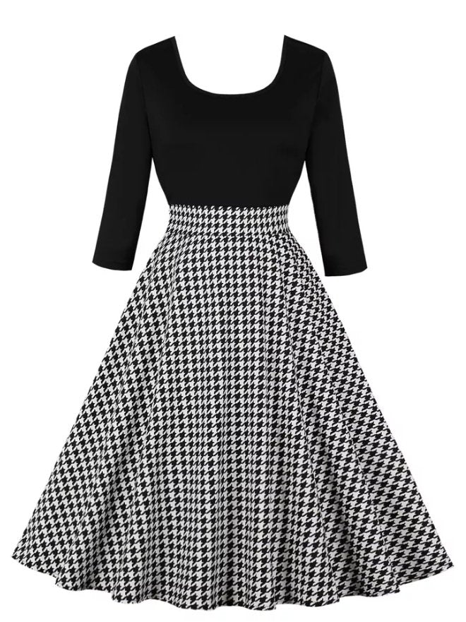 Φόρεμα Vintage Grey Check