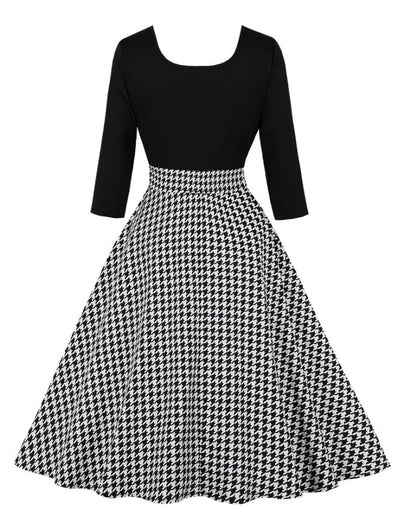 Φόρεμα Vintage Grey Check