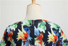 Vintage Φόρεμα Winter Navy Flowers