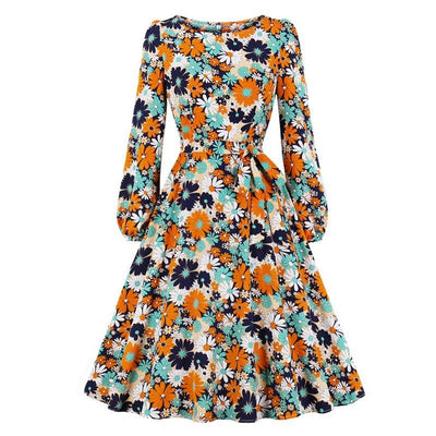 Vintage Μακρυμάνικο Φόρεμα Liberty Flower