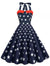 Vintage Pin Up Φόρεμα Printed Usa