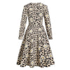 Vintage Pin Up Leopard Φόρεμα