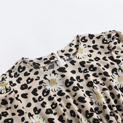 Vintage Pin Up Leopard Φόρεμα