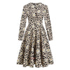 Vintage Pin Up Leopard Φόρεμα