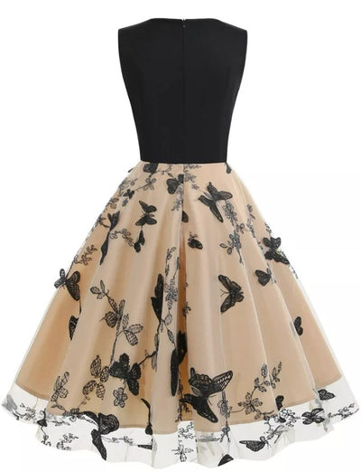 Vintage Pin Up Butterfly Φόρεμα
