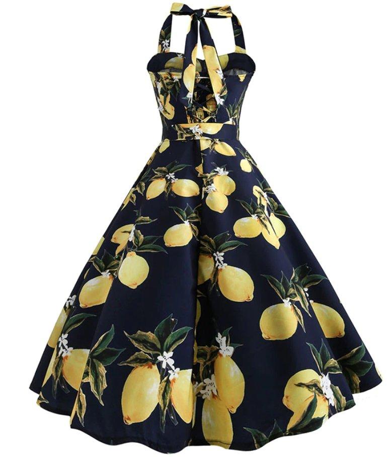 Vintage Pin Up Lemons Φόρεμα