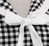Vintage Pin Up Καρό Φόρεμα Μαύρο
