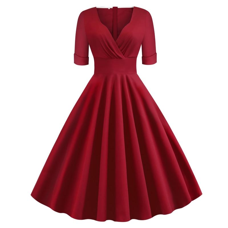Vintage Rockabilly Φόρεμα 50s Carmine