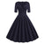 Vintage Rockabilly Φόρεμα 50s Navy
