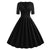 Vintage Rockabilly Φόρεμα 50s Μαύρο