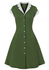 Vintage Rockabilly Φόρεμα 50s Green