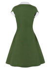 Vintage Rockabilly Φόρεμα 50s Green