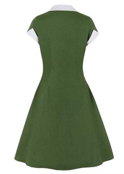 Vintage Rockabilly Φόρεμα 50s Green
