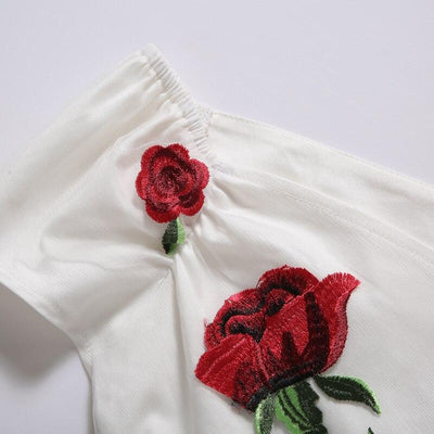 Vintage Δαντελένιο Φόρεμα Rockabilly Λευκό
