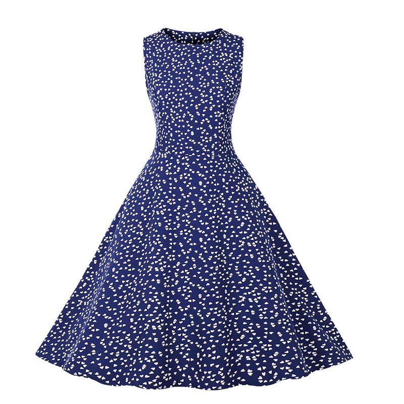 Φόρεμα Vintage Blue Hearts