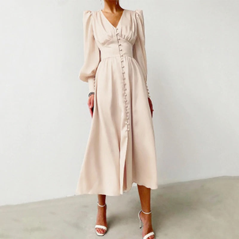 Vintage Σατέν Φόρεμα