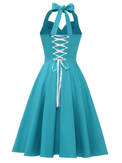 Vintage Σέξι Pin Up Sky Φόρεμα