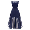 Vintage Chic Βραδινό Φόρεμα Navy