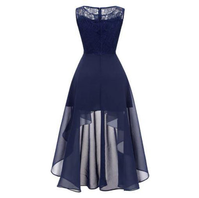 Vintage Chic Βραδινό Φόρεμα Navy