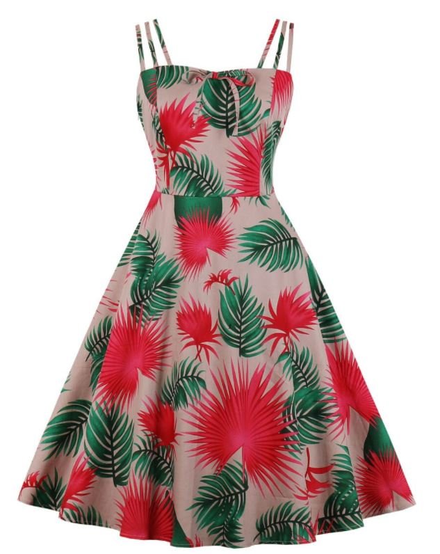 Vintage Φόρεμα Με Πούπουλα Κούνιας