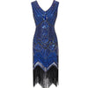 Vintage 20s Cocktail Blue Φόρεμα